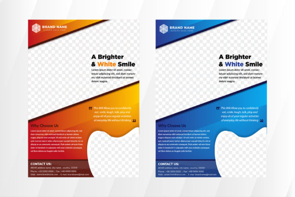 Dental Vertical Flyer: Print Templates & Graphics