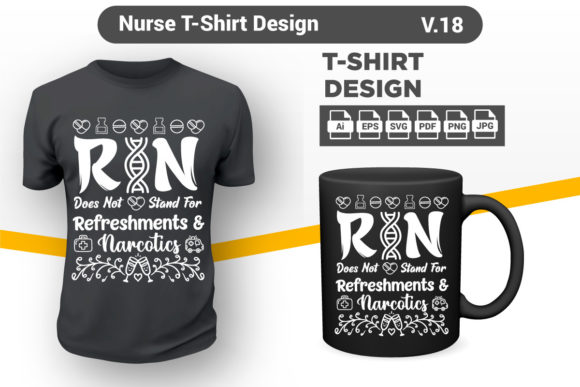 Nurse Shirt 18: Graphics for Print Templates