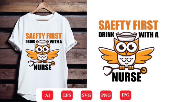 Nurse T Shirt Design 21: Graphics & Print Templates