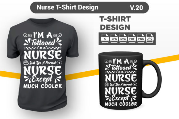 Nurse T-shirt Design Best Nurse Shirt 20: Graphics & Print Templates