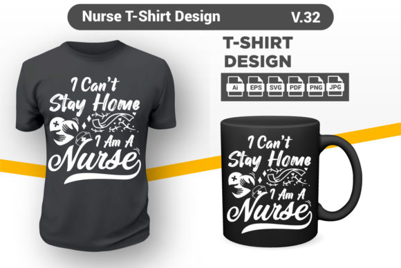 Nurse T-shirt Design Best Nurse Shirt 32: Graphics & Print Templates