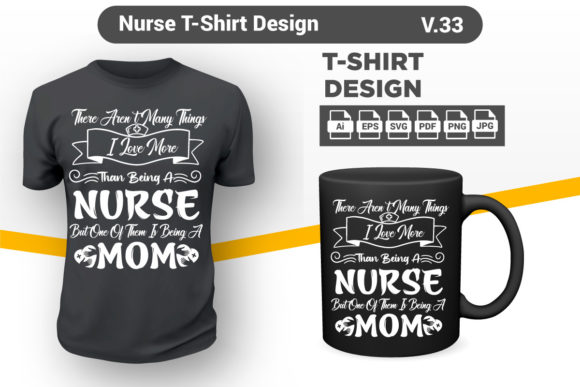 Nurse T-Shirt Design Best Nurse Shirt 33: Graphics & Print Templates
