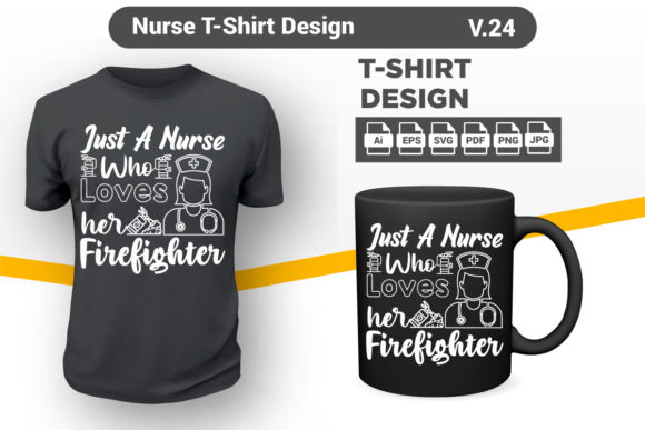 Nurse T-shirt Design: Graphics & Print Templates
