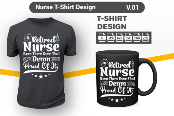 Nurse Typography V01: Graphics & Print Templates